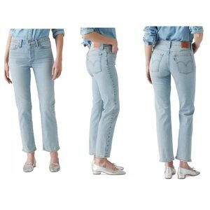 Levi’s Wedgie Fit High Rise Straight Jeans Light Wash 31